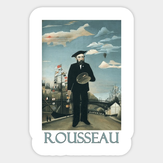 Self Portrait by Henri Rousseau Sticker by Naves